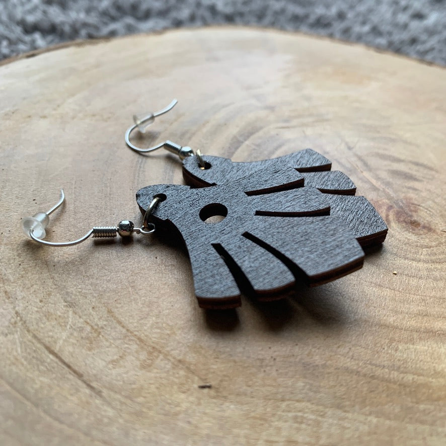 Boucles d'oreilles en bois - Style bohème, naturel - MMWood