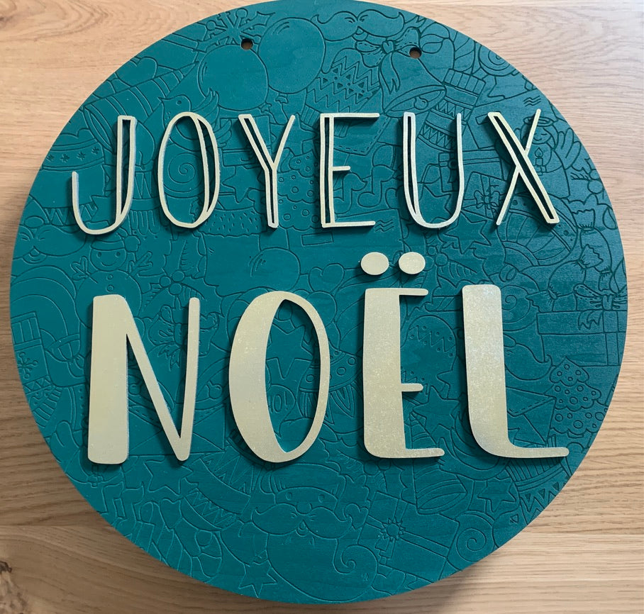 Plaque Noël - promo