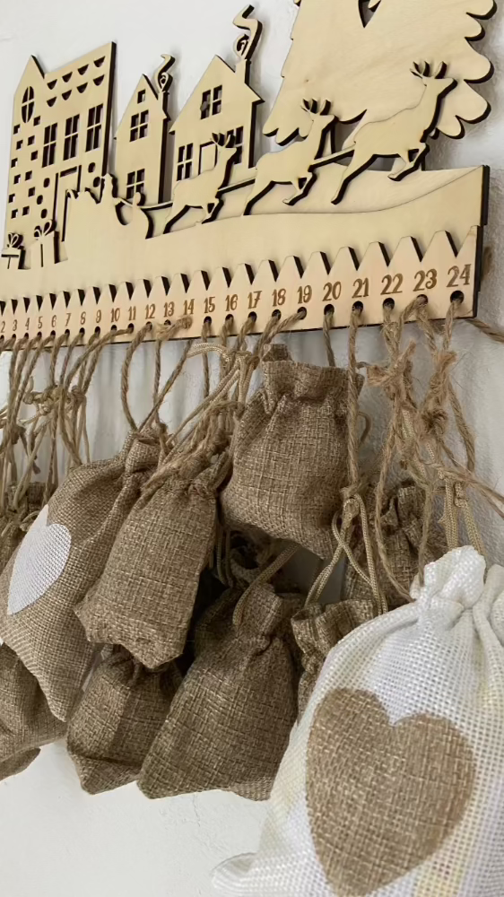 Calendrier de l'avent - En bois - Découpe laser - MMWood