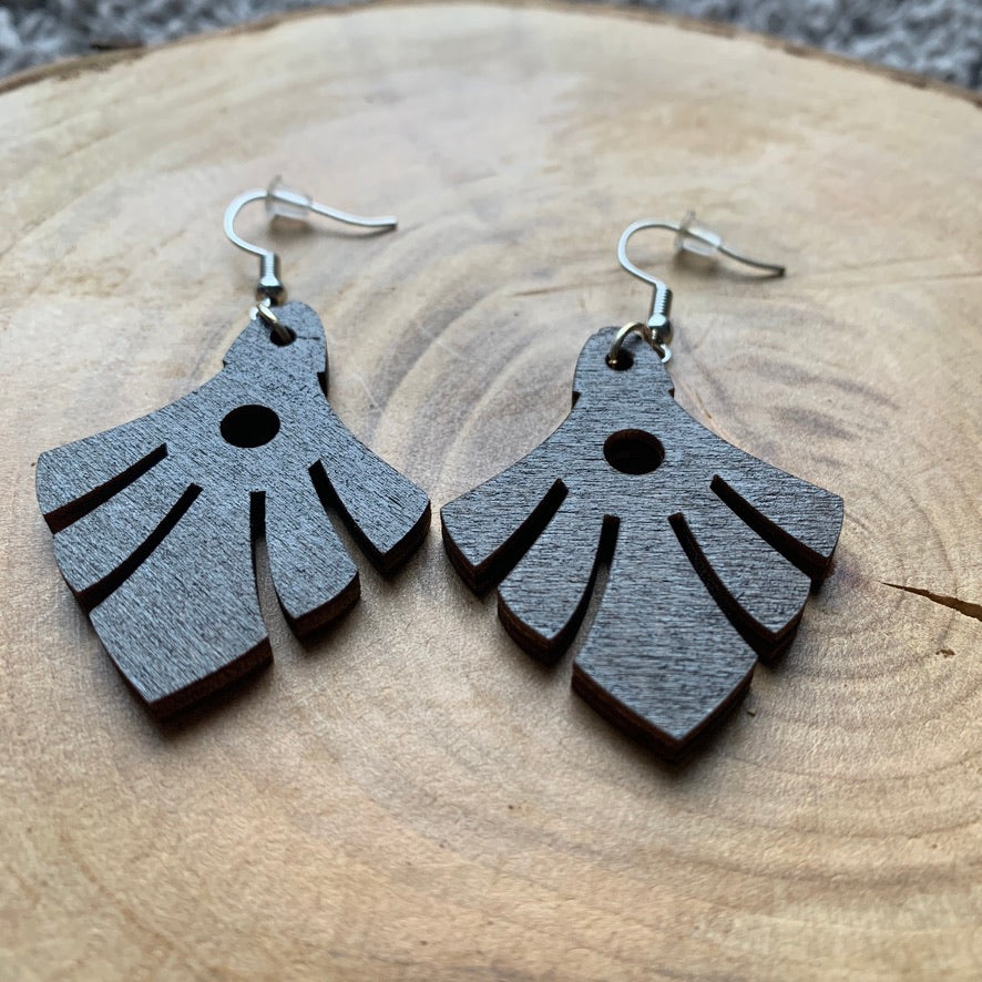 Boucles d'oreilles en bois - Style bohème, naturel - MMWood