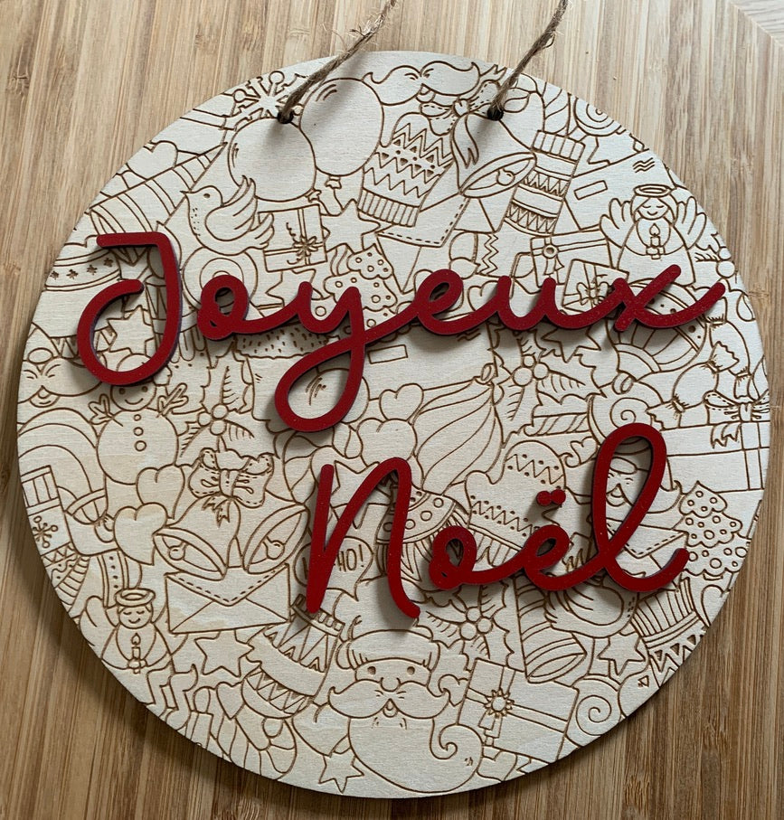 Plaque Noël - promo