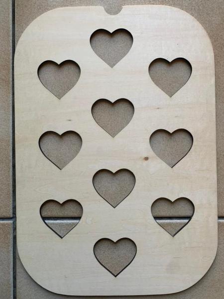 Plaques Ikea - Trofast - Montessori - montesorri - MMWOOD - Bois - Découpe laser - Coeurs
