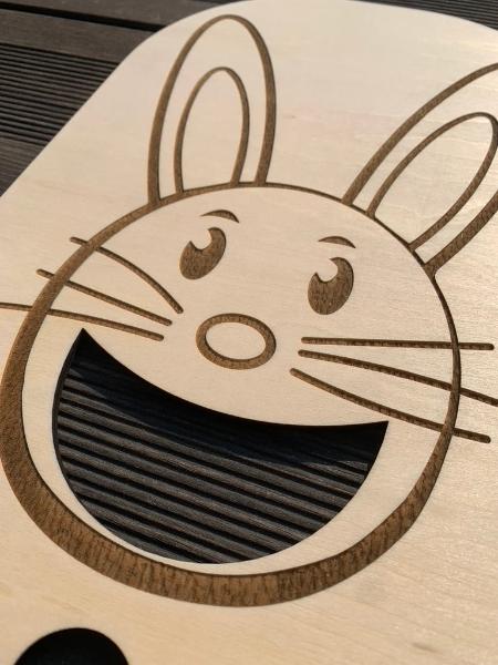Plaques Ikea - Trofast - Montessori - montesorri - MMWOOD - Bois - Découpe laser - Lapin