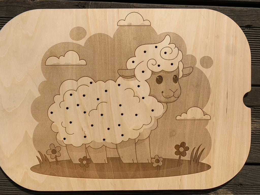 Plaques Ikea - Trofast - Montessori - montesorri - MMWOOD - Bois - Découpe laser - Mouton 4
