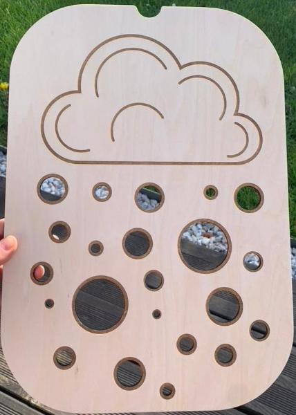 Plaques Ikea - Trofast - Montessori - montesorri - MMWOOD - Bois - Découpe laser - Nuage