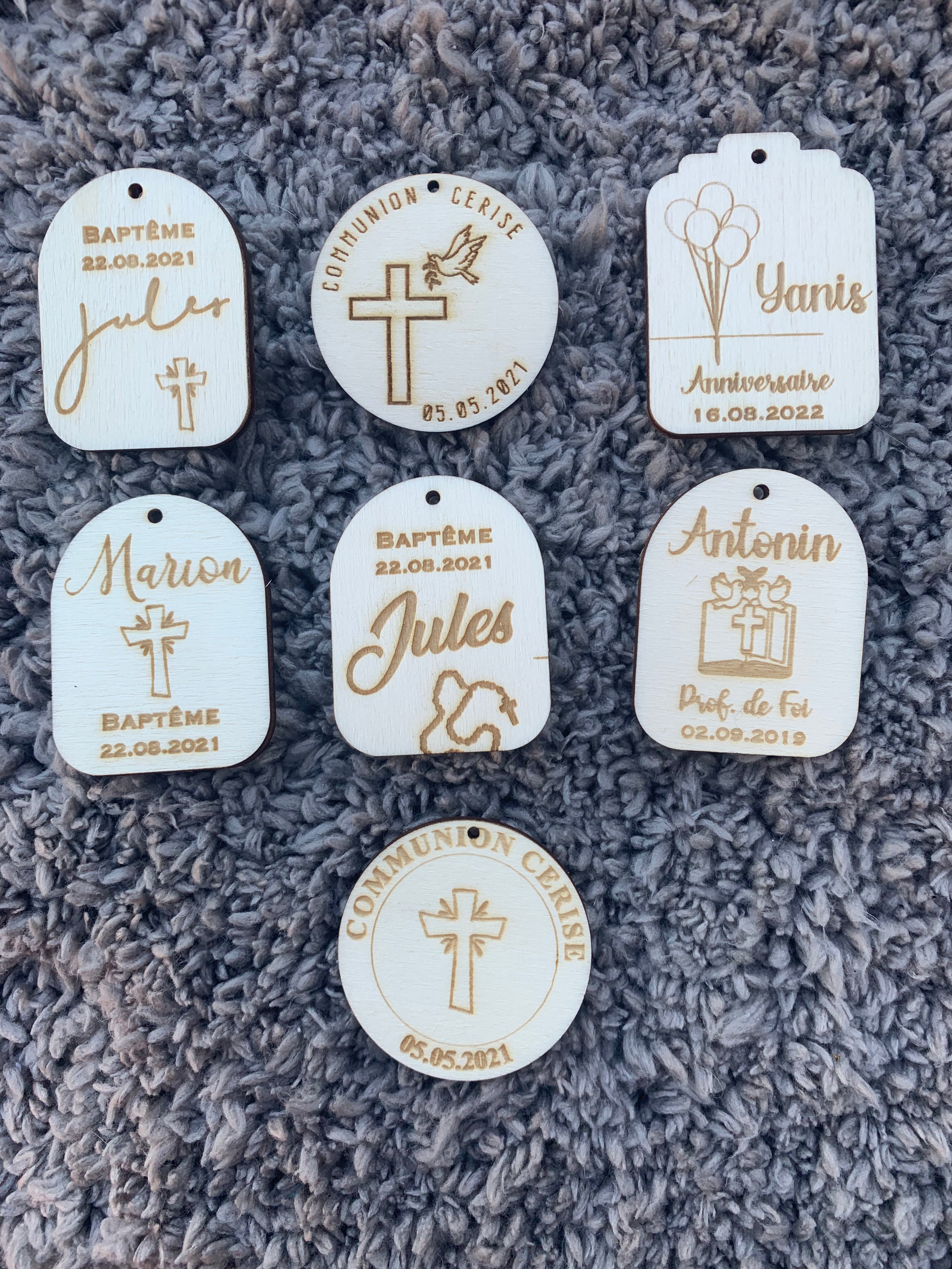 Etiquettes Communion - Baptême - Mariage