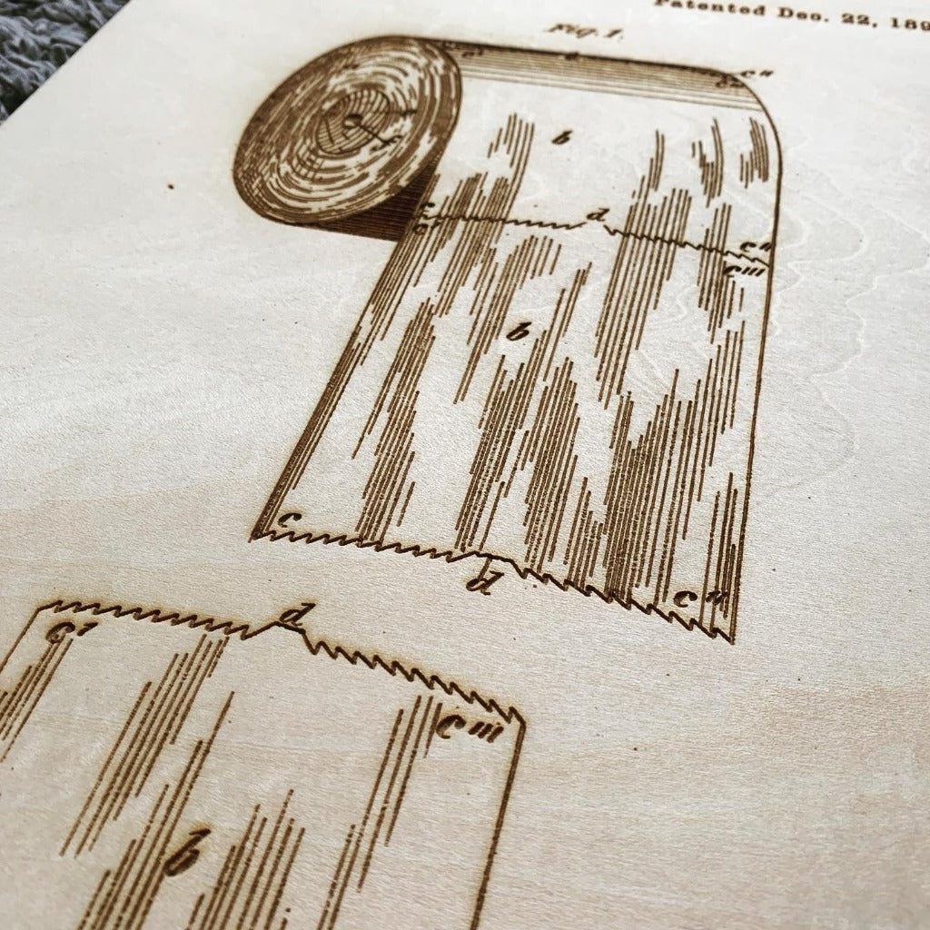 Brevet ancien - Gravure laser - MMWood
