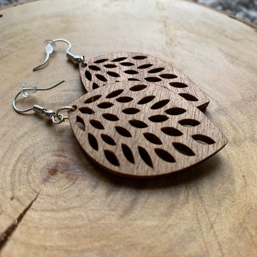 Boucles d'oreilles en bois - Style naturel, bohème - MMWood