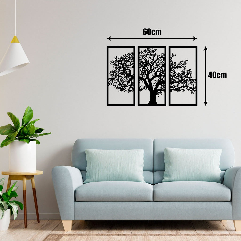 Triptyque Arbre généalogique - En bois - MMWood - mmwood.art