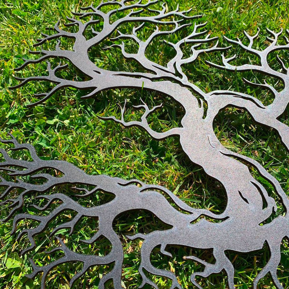 mmWood - Arbre de vie en bois - Forme coeur - Découpe laser - Arbre généalogique