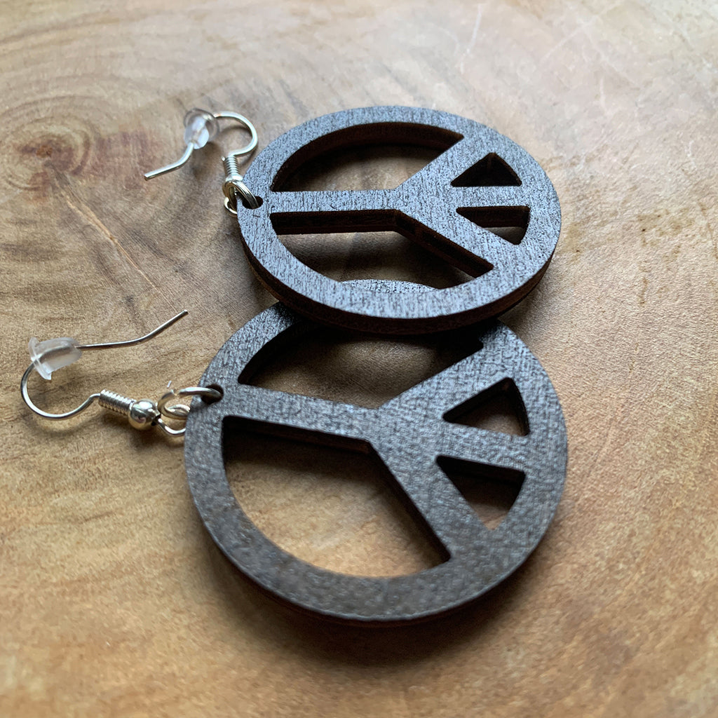 Boucles d'oreilles en bois - Style bohème, naturel - MMWood