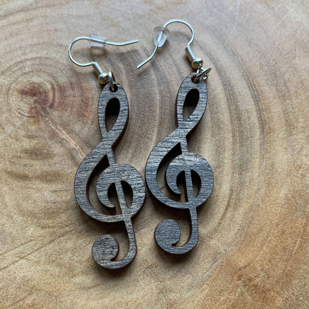 Boucles d'oreilles en bois - Style bohème, naturel - MMWood