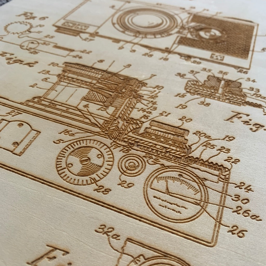 Gravure ancien brevet - MMWood