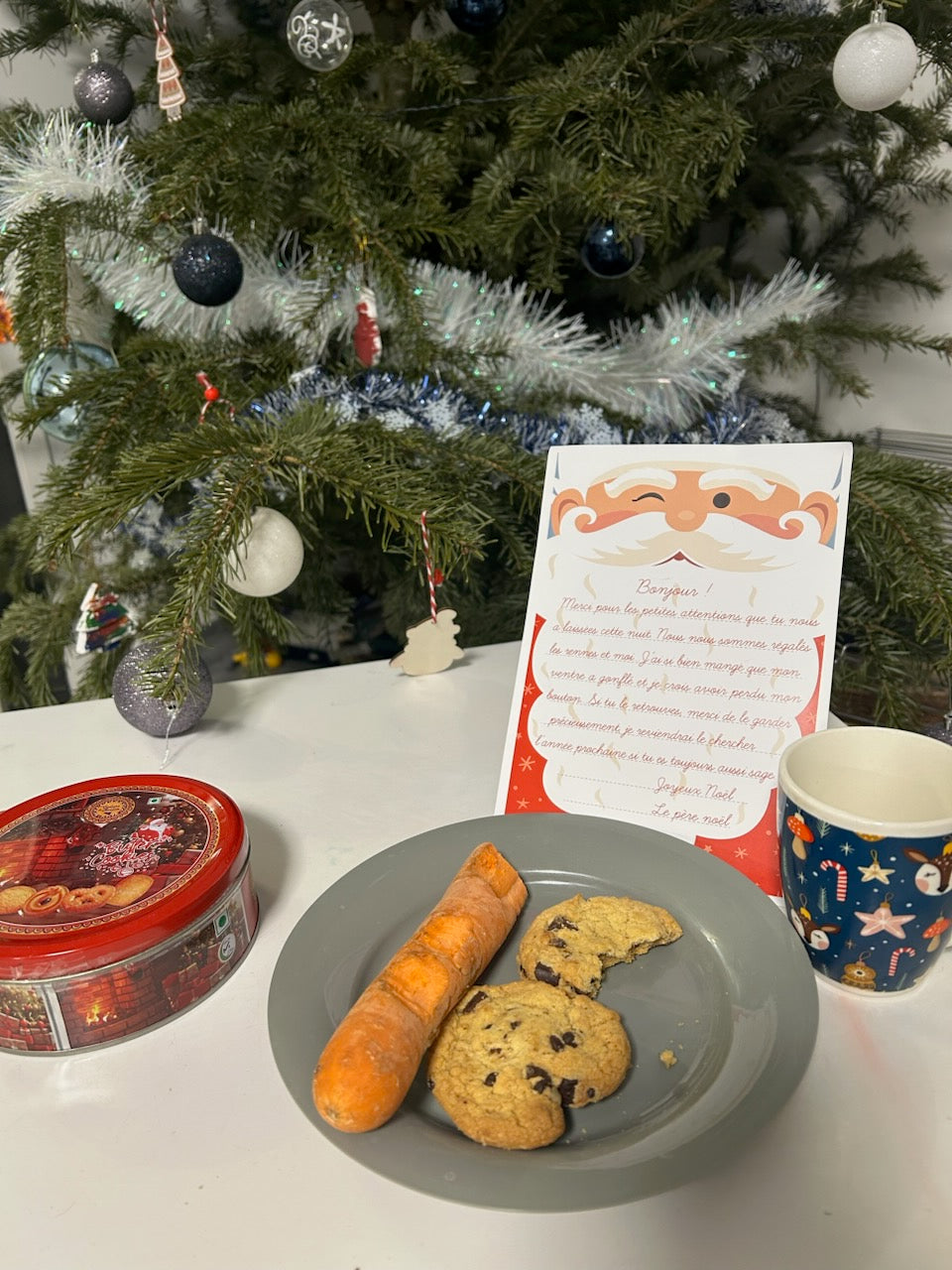 Lettre et Bouton du Père Noël - promo