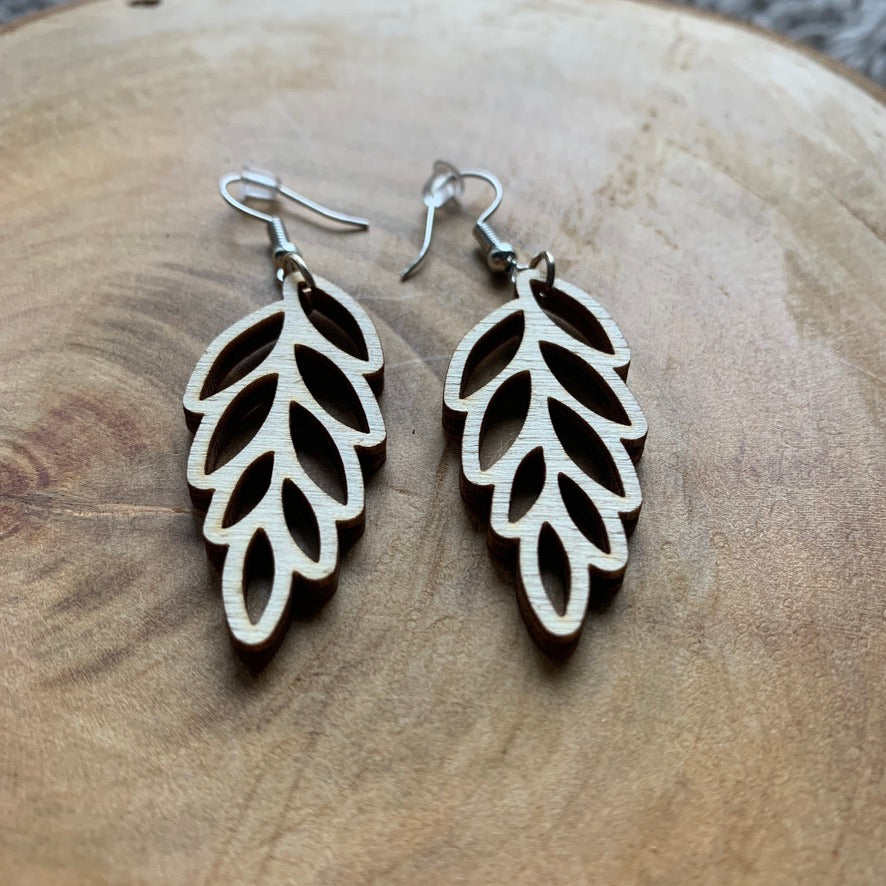 Boucles d'oreilles - Longue feuille2