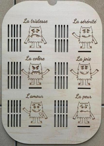Plaques Ikea - Trofast - Montessori - montesorri - MMWOOD - Bois - Découpe laser - Emotions1