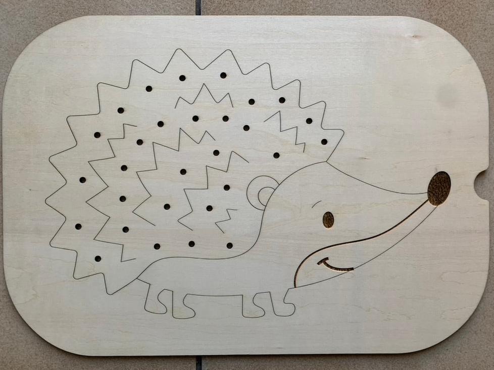 Plaques Ikea - Trofast - Montessori - montesorri - MMWOOD - Bois - Découpe laser - Herisson