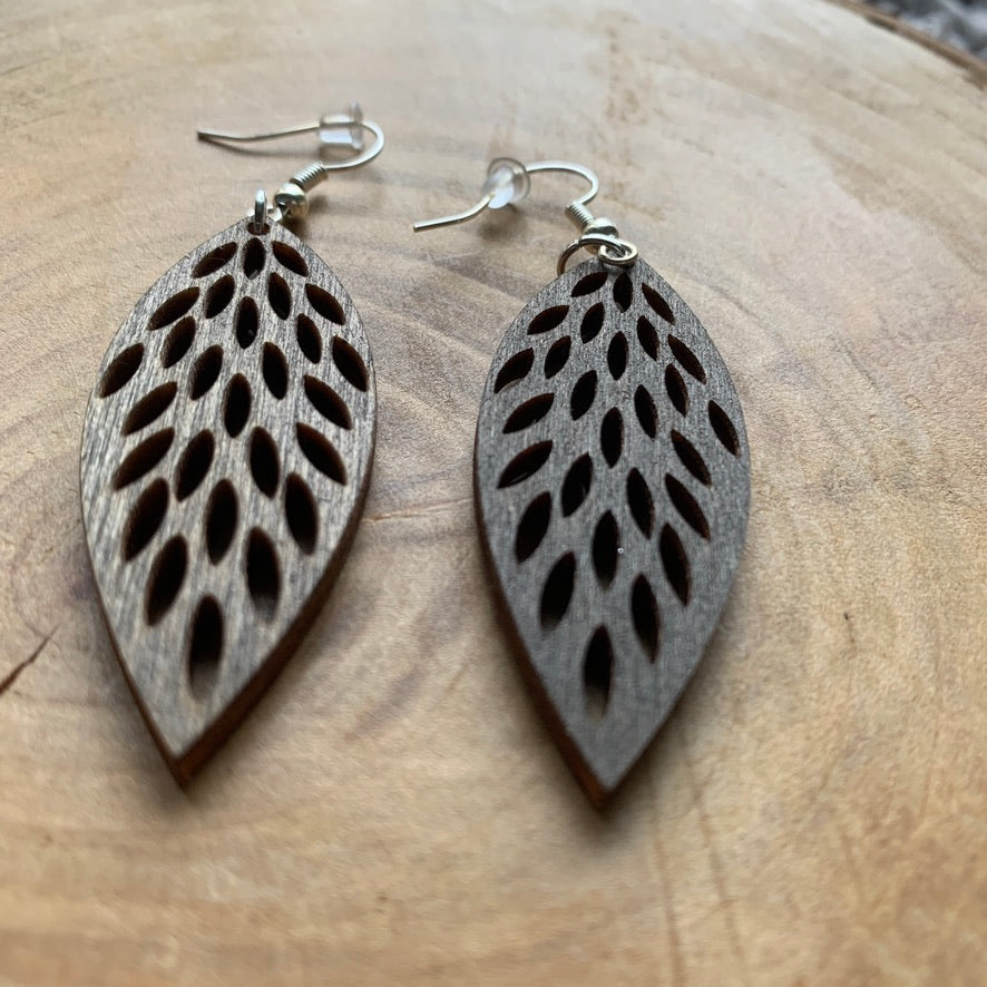 Boucles d'oreilles en bois - Style naturel, bohème - MMWood